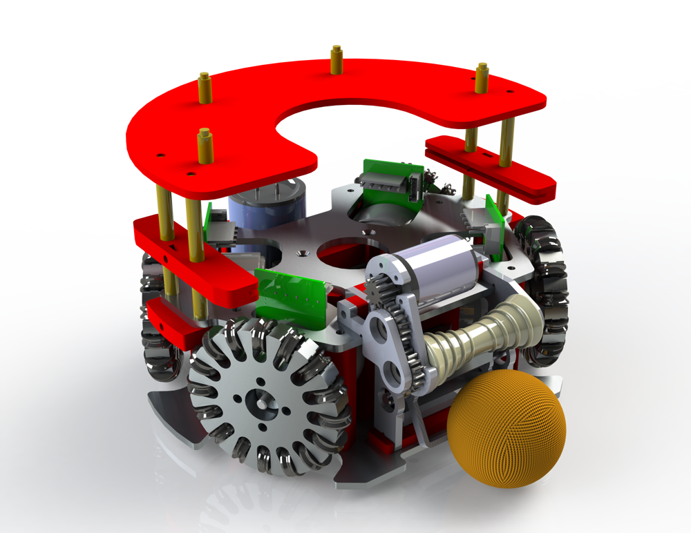 A render of the partially assembled Robot.